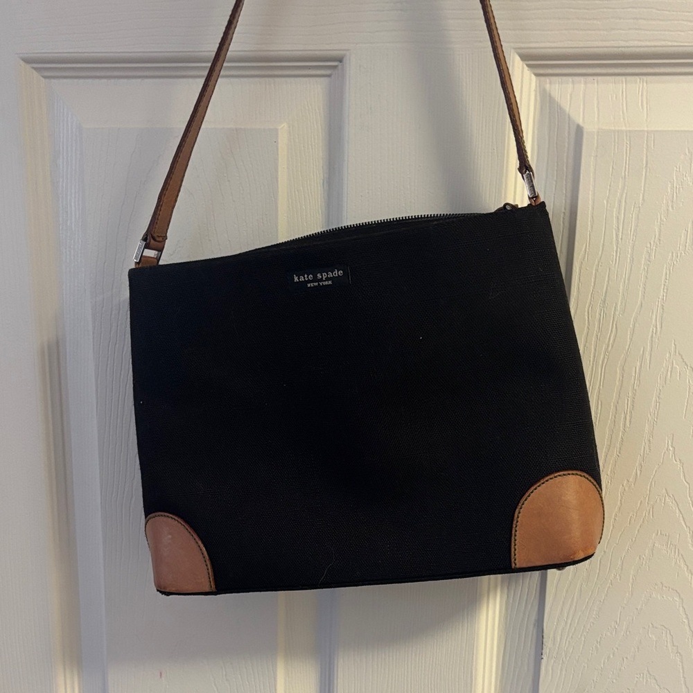 Kate Spade Black and Brown Shoulder Bag